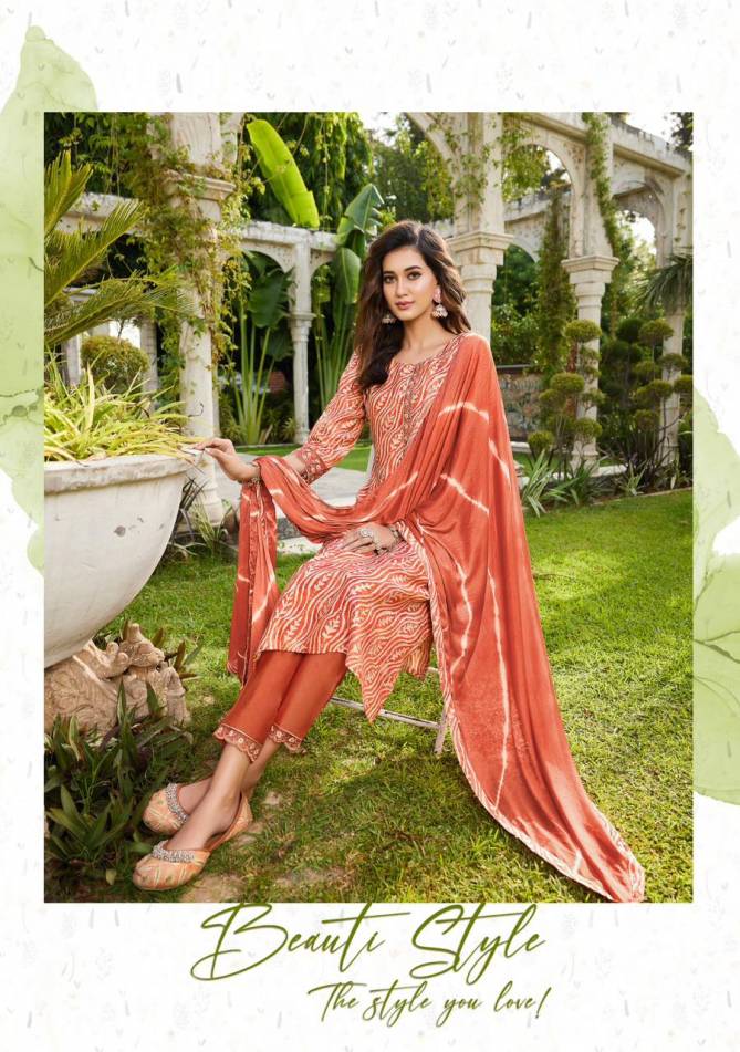 Ladies Flavour Muskan Model Chanderi Readymade Suits
